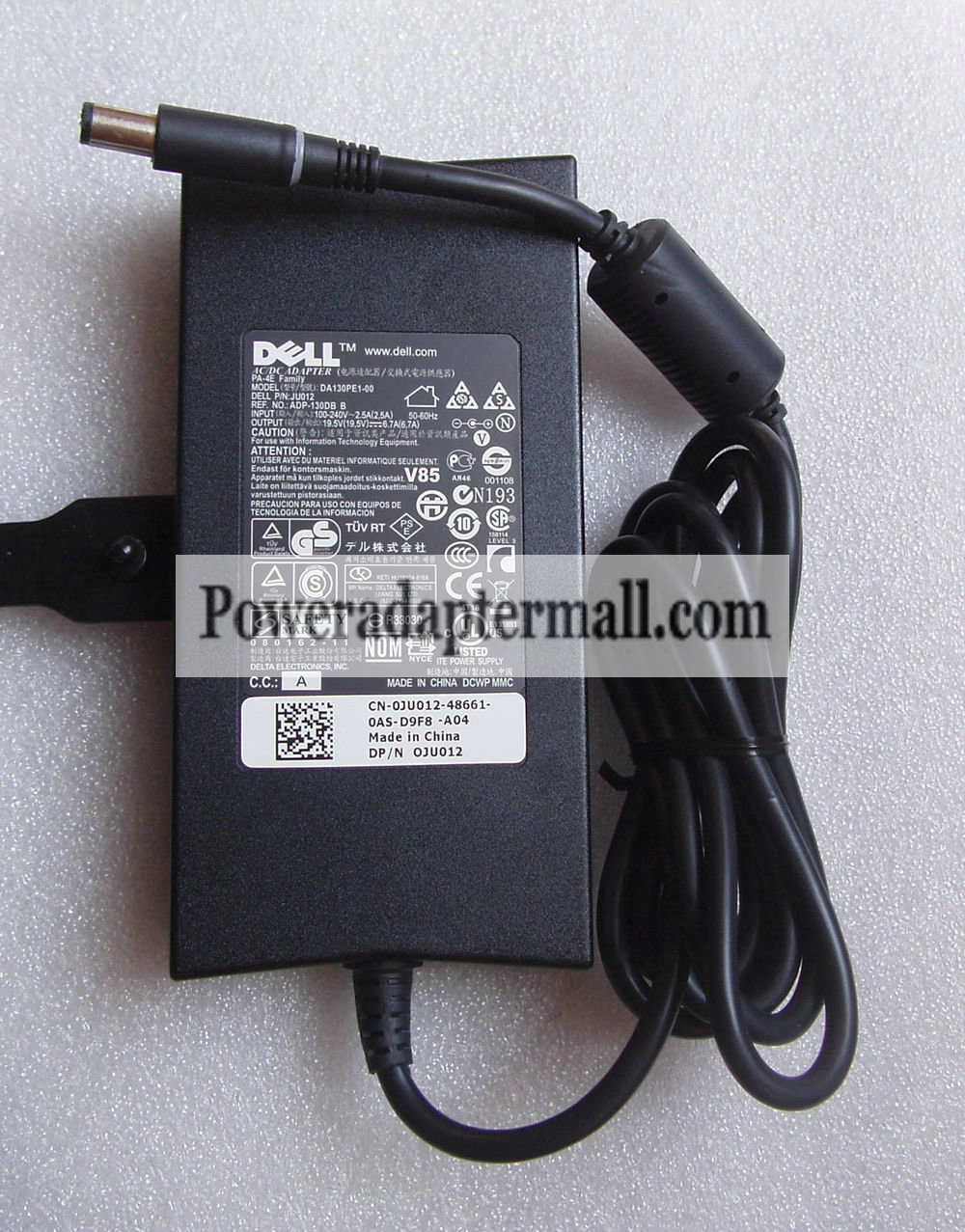 Dell Latitude E6500 E6510 E6520 E6530 19.5V 6.7A AC Adapter